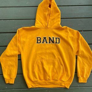 Bright Yellow BAND Hoodie Size Large